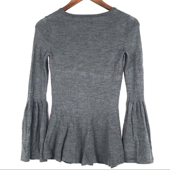 Nanette Lepore Merino Wool Bell Sleeve Sweater Size XS - Picture 3 of 5